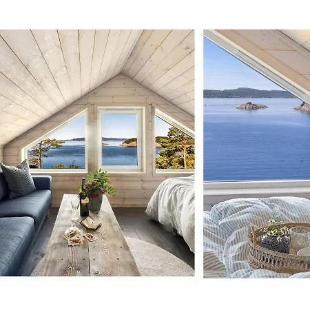 Bright And Peaceful Cabin With An Amazing View On An Island Near Bergen
